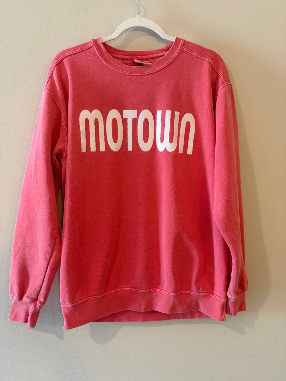 Comfort Colors Pink 'MOTOWN' Crewneck Sweatshirt